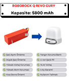 Roborock QRevo Curv Uyumlu Batarya 14.4V 5800 mAh Robot Süpürge Pili