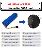 Grundig VCR9031 Uyumlu Batarya 14.4V 5800 mAh Robot Süpürge Pili