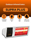 Goldsun Supra Plus 2000 Watt GSS20P Kumandalı Suya Dayanıklı Elektrikli İnfrared Isıtıcı-Beyaz