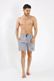 Moda Erkek Gri Deniz Şortu
