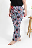 Moda Kadın Pamuklu Büyük Beden Alt Pijama Somon