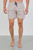 Moda Erkek Fermuarlı Cepli Deniz Şortu Bej