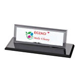 Eczacılara Özel Tasarımlı Kristal Masa İsimliği