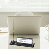 Yazılımcılara Özel Logolu Masa Üstü İsimlik | Kalemli Kristal Tasarım