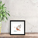 Kadınlar Gününe özel resimli yapışkanlı Sök Tak Paspartulu Pola Çerçeve 1 Adet