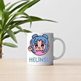 Kız Çocuklarına Özel İsimli Sevimli Karakter Kupa Bardak