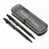 Özel Hediye Kutulu Kurşun ve Tükenmez Kalem Seti