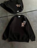 Bisiklet Yaka Baskılı SweatShirt