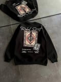 Bisiklet Yaka Baskılı SweatShirt