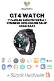 Wearfitpro GT4 Watch Yuvarlak Amoled Ekran Yeni Nesil Akıllı Saat Siyah