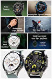 Wearfitpro GT4 Watch Yuvarlak Amoled Ekran Yeni Nesil Akıllı Saat Siyah