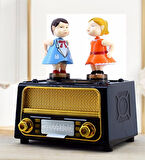 Radyo Görünümlü Öpüşen Çift Müzik Kutusu