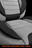 Citroen Ds3 UYUMLU TAM SET GRİ Oto Koltuk Kılıfı 5 Koltuk Ön Arka Tam Set Terletmez