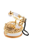 Nostaljik Telefon Müzik Kutusu Obje Çekmeceli