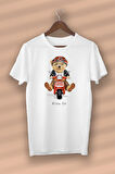 Teddy Bear Sport Cool Baskılı Organik Pamuk Beyaz Unisex T-shirt