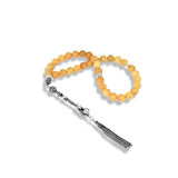 Doğal Amber Kehribar Taşlı Gümüş Tespih