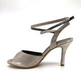 𝐀𝐑𝐆𝐄𝐍𝐀 | 𝐆𝐄𝐋𝐓𝐎𝐍𝐘® Gümüş Gri Yumuşak Deri El Yapımı Kadın Topuklu Ayakkabı • Tango • Düğün • Gece