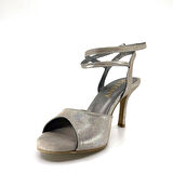 𝐀𝐑𝐆𝐄𝐍𝐀 | 𝐆𝐄𝐋𝐓𝐎𝐍𝐘® Gümüş Gri Yumuşak Deri El Yapımı Kadın Topuklu Ayakkabı • Tango • Düğün • Gece