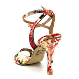 𝐅𝐋𝐎𝐑𝐀𝐍𝐀 | 𝐆𝐄𝐋𝐓𝐎𝐍𝐘® Çiçek Desenli Işıltılı El Yapımı Kadın Topuklu Ayakkabı • Tango • Düğün • Gece • Özel Davet