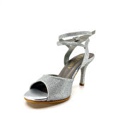 𝐆𝐋𝐀𝐑𝐄𝐒𝐒𝐀 | 𝐆𝐄𝐋𝐓𝐎𝐍𝐘® El Yapımı Gümüş Simli Topuklu Ayakkabı (Tango Düğün Gece Davet)