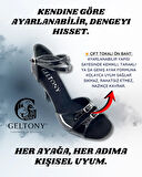 𝐋𝐀𝐕𝐄𝐍𝐎𝐑𝐀 | 𝐆𝐄𝐋𝐓𝐎𝐍𝐘® Ayarlanabilir Çift Tokalı Siyah Rugan El Yapımı Kadın Topuklu Ayakkabı • Tango • Düğün • Gece • Sahne