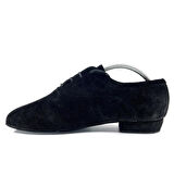 𝐎𝐑𝐄𝐒𝐓𝐀 | 𝐆𝐄𝐋𝐓𝐎𝐍𝐘® Siyah Süet El Yapımı Erkek Dans Ayakkabısı (Tango • Düğün •  Sahne • Özel Gün)