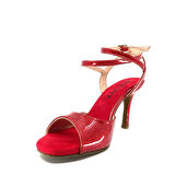 𝐕𝐄𝐑𝐄𝐙𝐀 | 𝐆𝐄𝐋𝐓𝐎𝐍𝐘® Parlak Kırmızı Rugan & Süet Taban El Yapımı Kadın Topuklu Ayakkabı • Tango • Düğün • Gece • Sahne