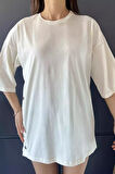 Yan Çıtçıtlı Oversize Tişört ( S-m-l-xl Uyumludur)