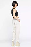 Paça Lastikli Jogger Keten Pantolon