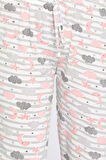 Bel Lastikli Baskılı Kadın Pijama Altı