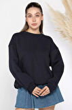 Kadın Şardonlu Üç İplik Sweatshirt
