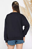 Kadın Şardonlu Üç İplik Sweatshirt