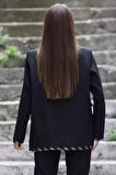 Kadın Astarlı Oversize Blazer Ceket
