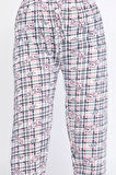 Kadın Beli Lastikli Desenli Pijama Altı