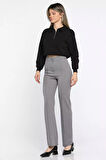 Kadın Yüksek Bel Ön Çimalı Pantolon