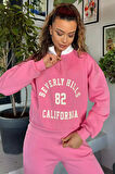 Yarım Fermuarlı Şardonlu Kadın Sweatshirt