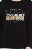 Kadın Bisiklet Yaka Üç İplik Şardonlu Sweatshirt