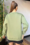 Kadın Fiyonk Nakışlı Şardonlu Sweatshirt
