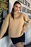 Kadın Fiyonk Nakışlı Şardonlu Sweatshirt