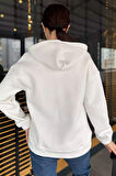Yarım Fermuarlı Üç İplik Şardonlu Kadın Sweatshirt