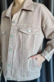 Oversize Kadın Jean Kot Ceket
