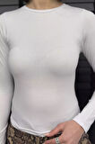 Bisiklet Yaka Kadın Body Bluz