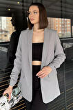 Kol Büzgülü Kadın Blazer Ceket