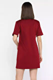 Polo Yaka Duble Kol Kadın Elbise