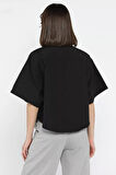 Kadın Çift Cepli Kısa Kol Gömlek