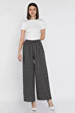 Kadın Desenli Viskon Yürüyüş Pantolonu