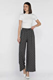 Kadın Desenli Viskon Yürüyüş Pantolonu