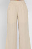 Kadın Bel Lastikli Bol Paça Pantolon