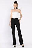 Kadın Yüksek Bel Çimalı Likralı Pantolon