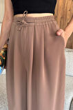 Bel Lastikli Rahat Kumaş Pantolon